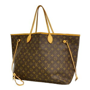 Louis Vuitton Monogram Neverfull GM Tote Bag M40157 Brown (Women's)